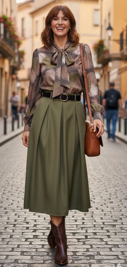 Falda femenina de diseño moderno y elegante