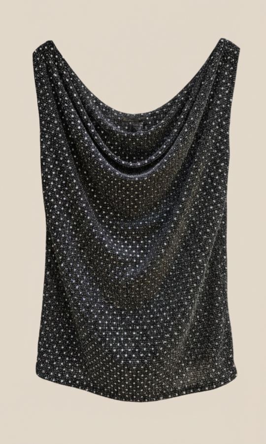 Blusa con brillantes de estilo italiano, sofisticada y femenina - Imagen 2