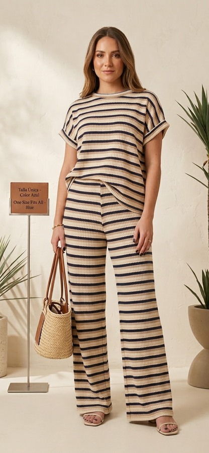 Conjunto italianissimo a rayas  - Imagen 2